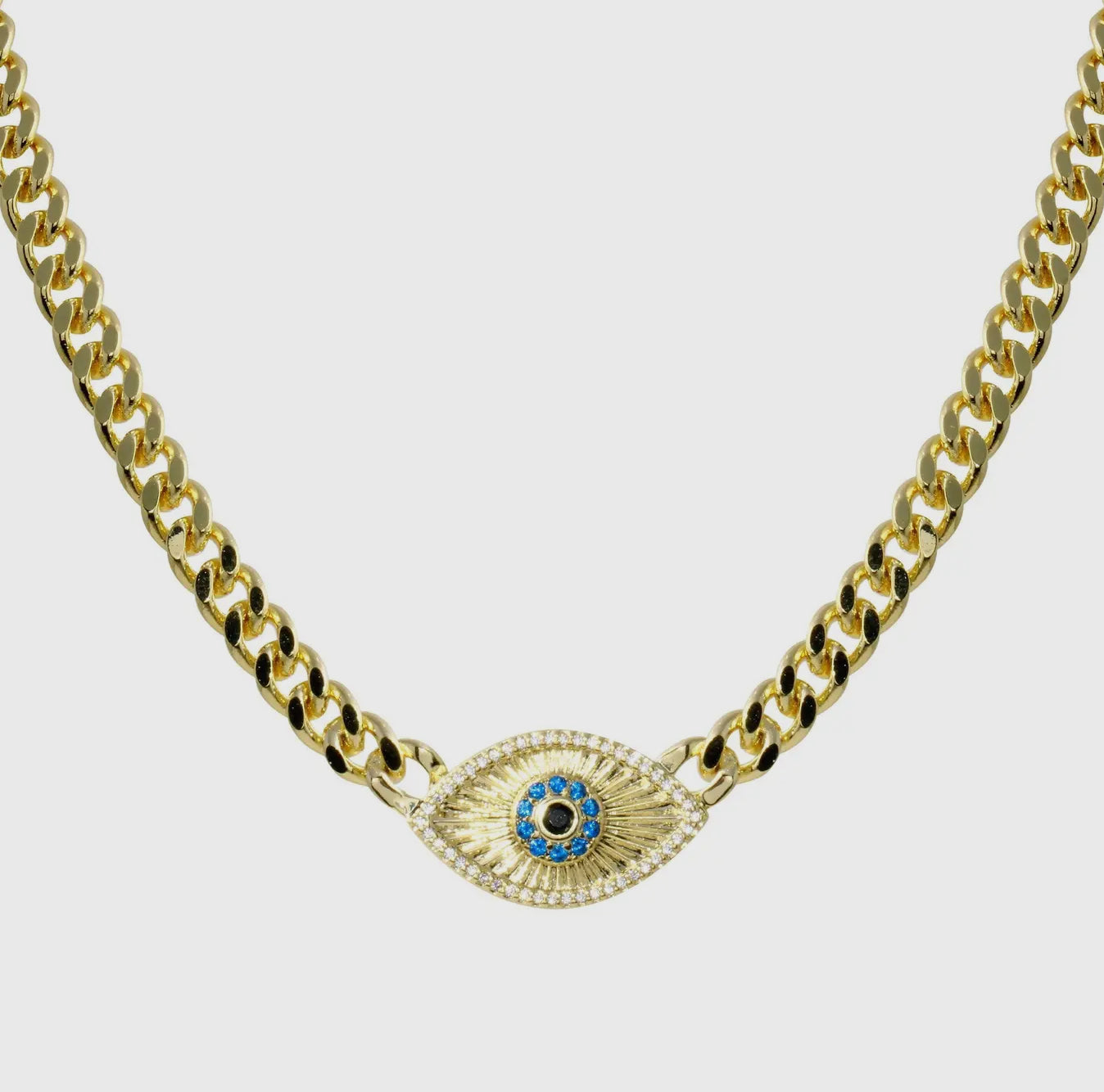 Evil Eye Cuban Necklace