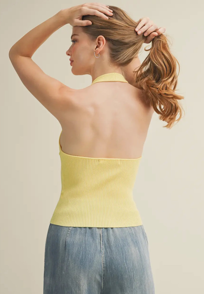 Blair Ribbed Halter Top