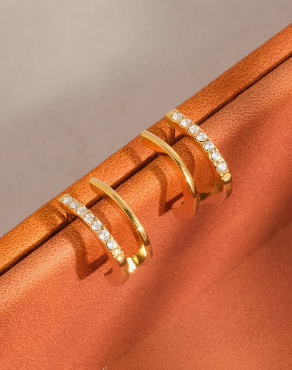 Dulce Double Hoop Studs