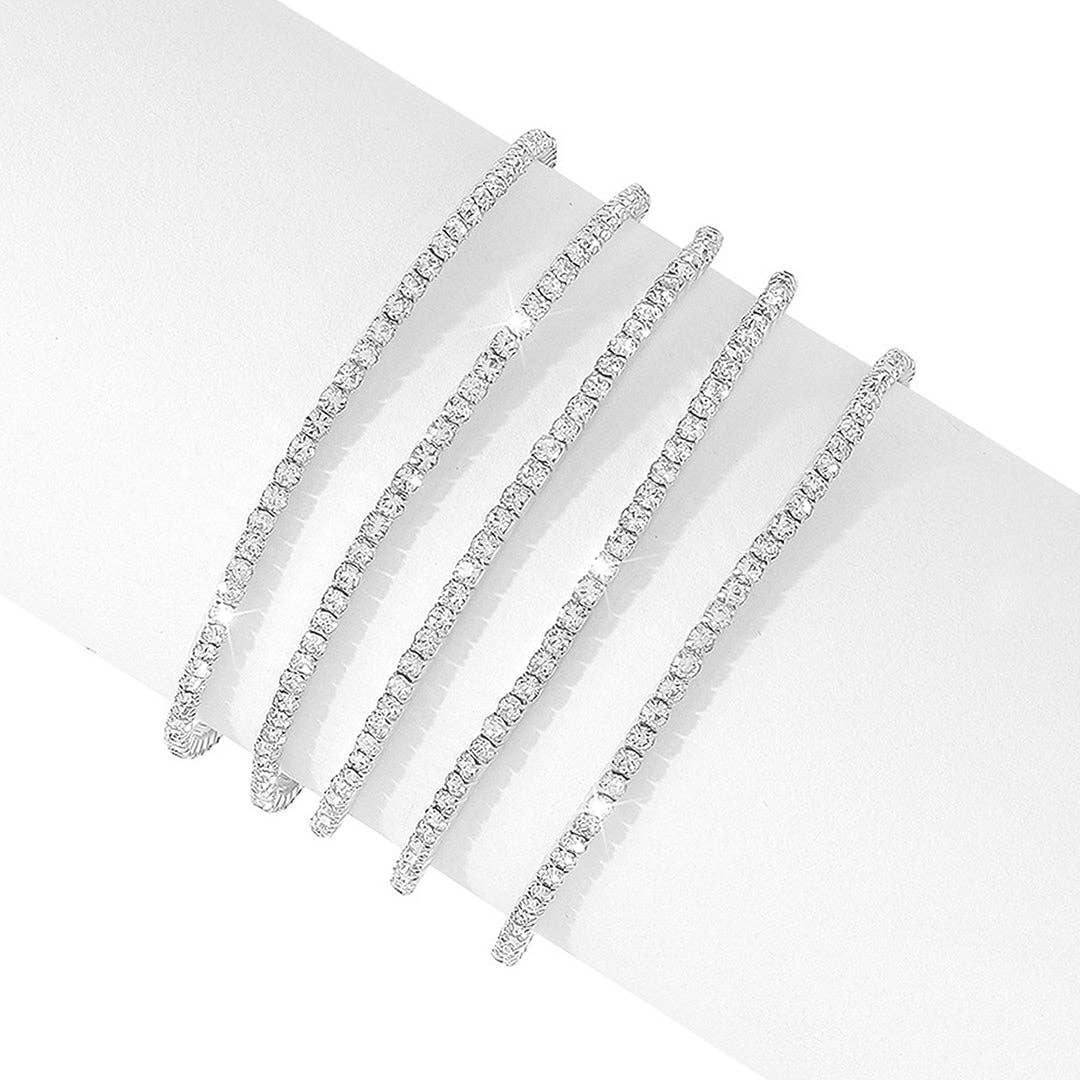 Multi Stretch Crystal Bracelet
