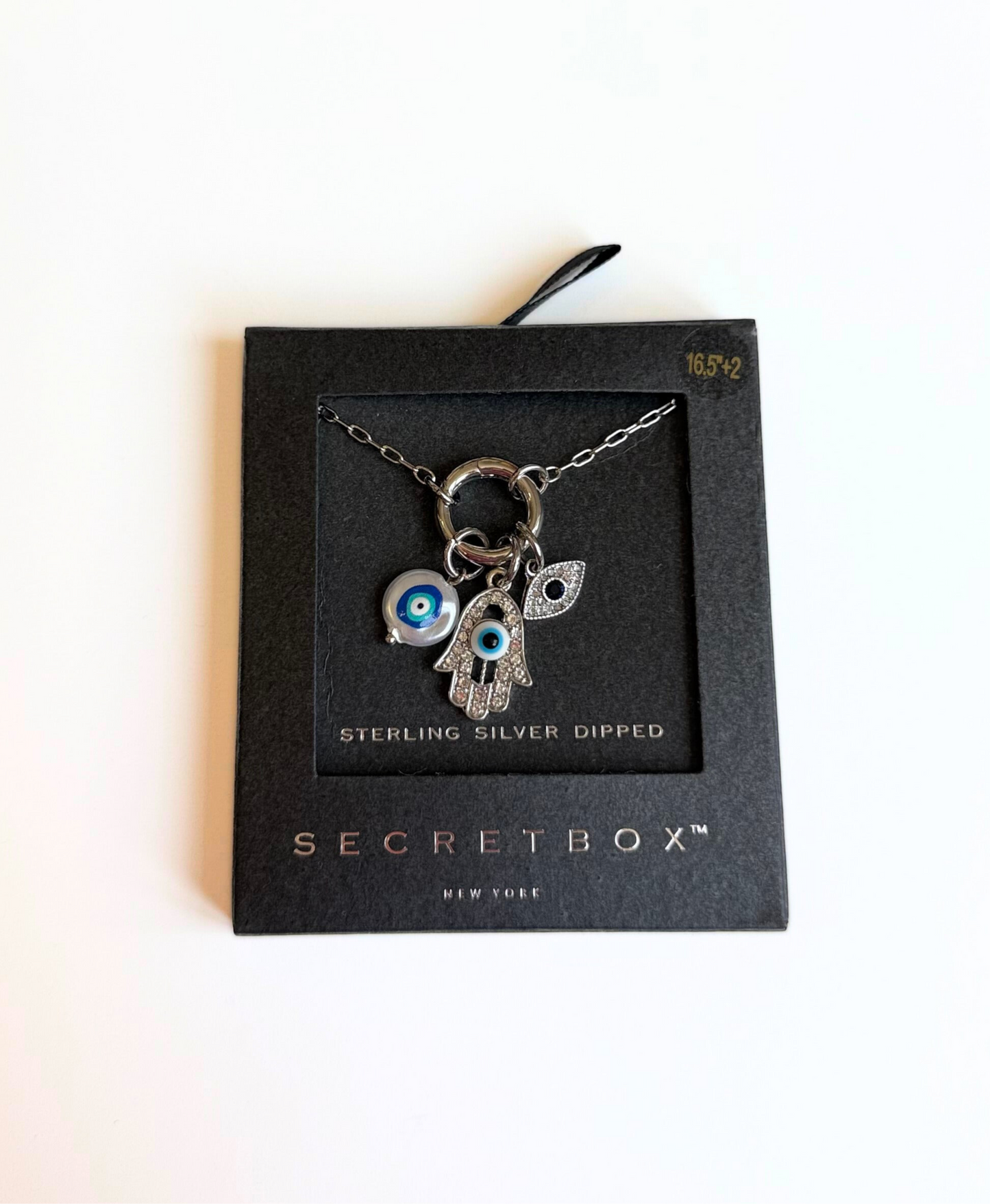 Secret Box - Hamsa & Evil-eye Charm Necklace