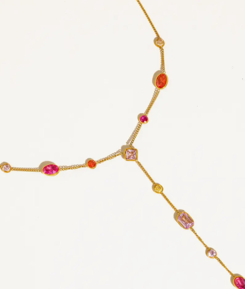 Briennon Beaded Y Necklace