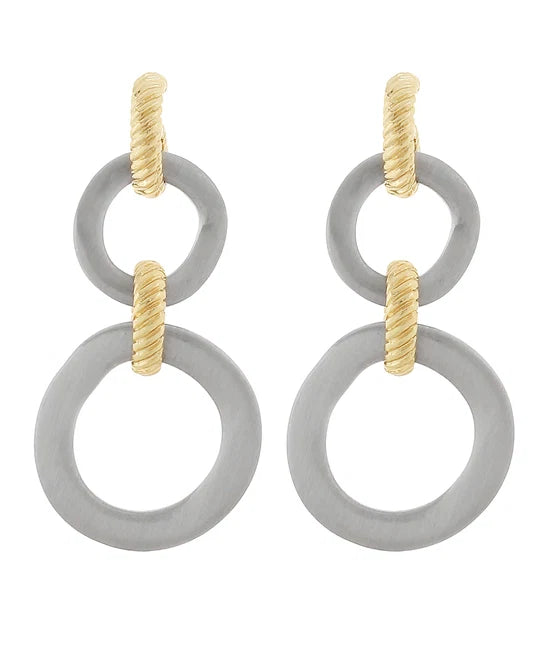 Jax Two-Tone Earrings