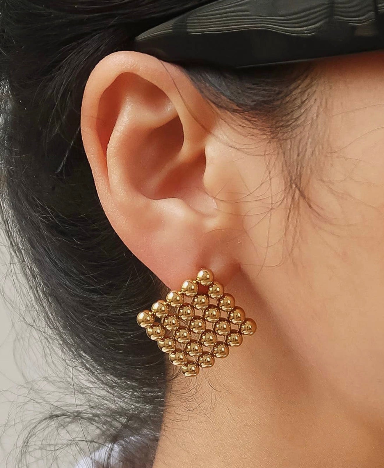 Therese Square Earrings