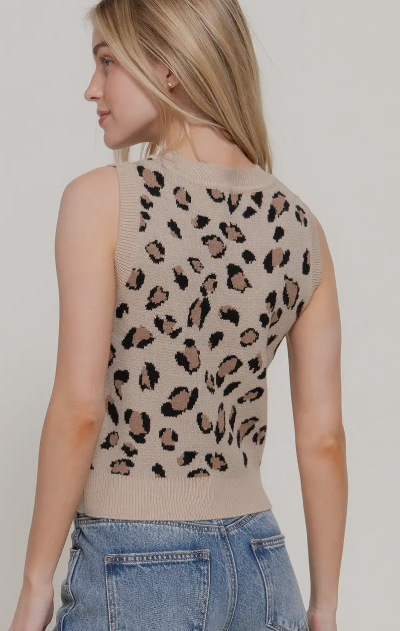 Kai Leopard Sweater Top