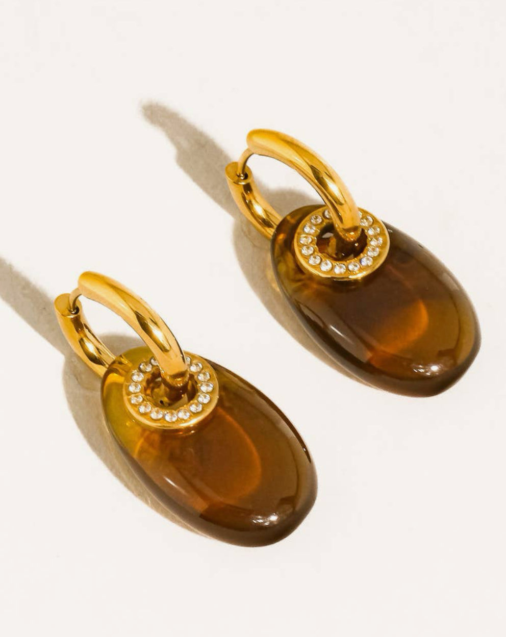 Canari Resin Hoop Earrings