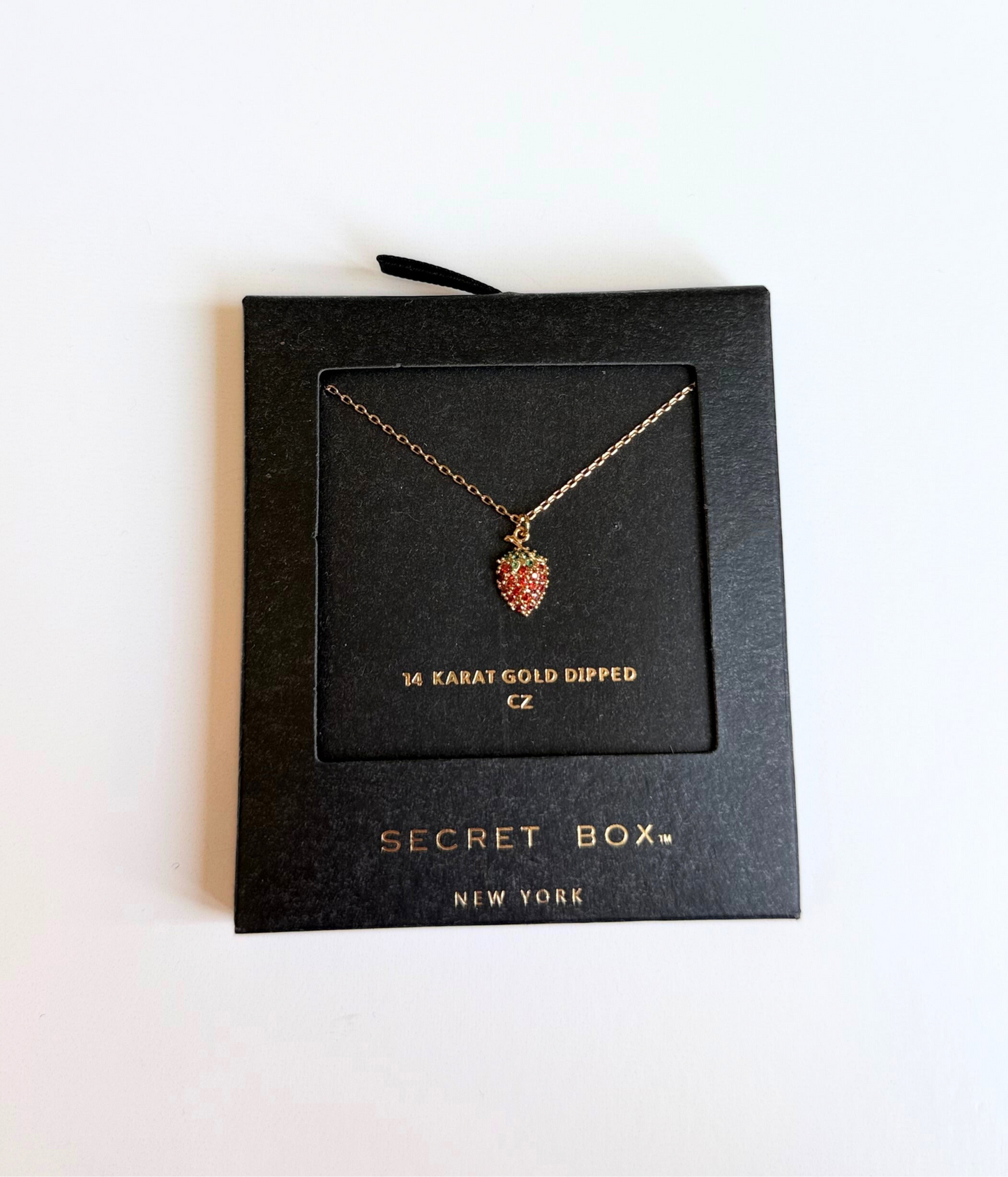 Secret Box - Strawberry Necklace