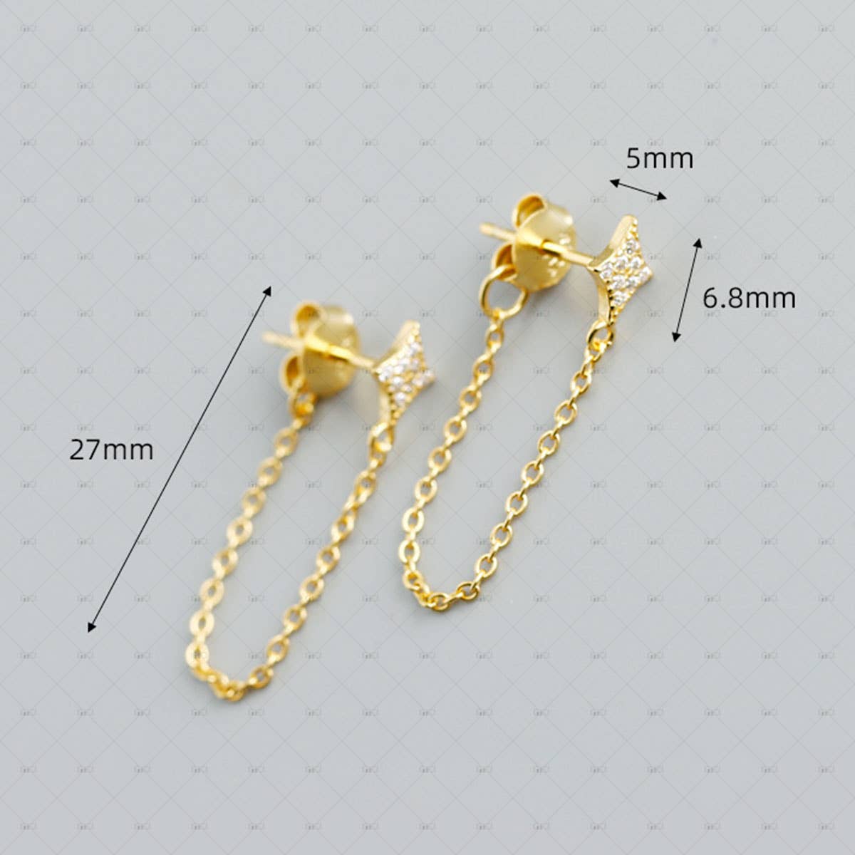 Sparkling Chain Earrings