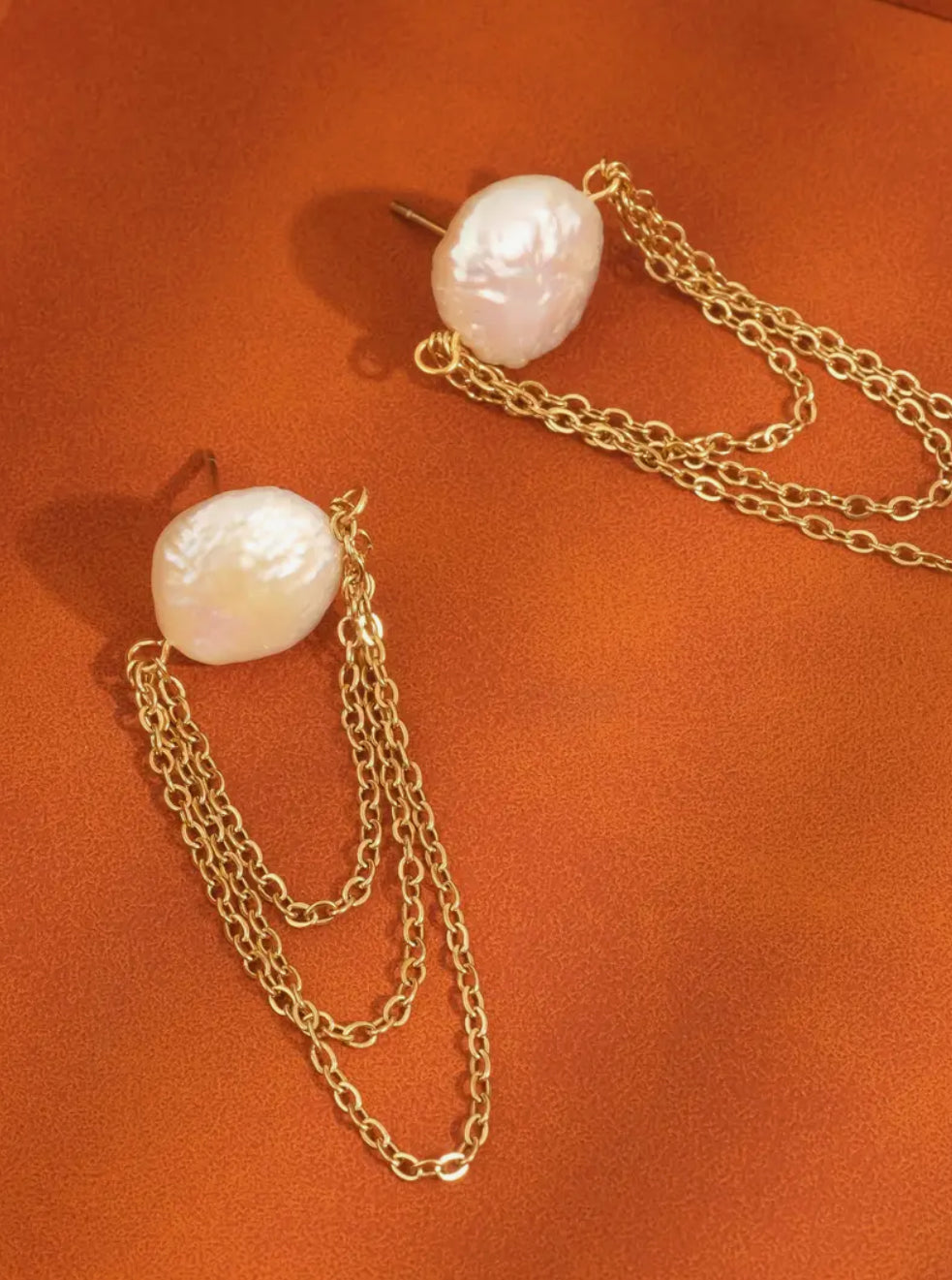 Shynelle Pearl Chain Earrings