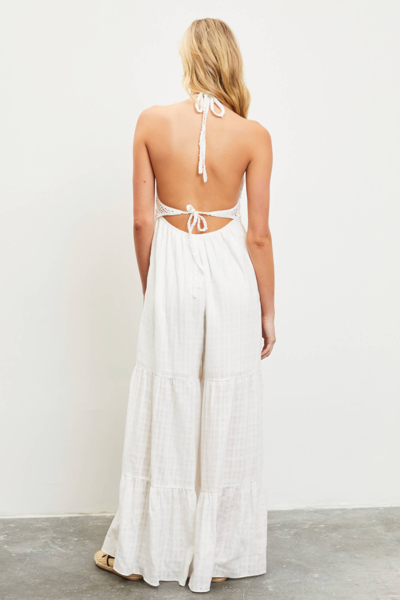 Crochet Halter Jumpsuit