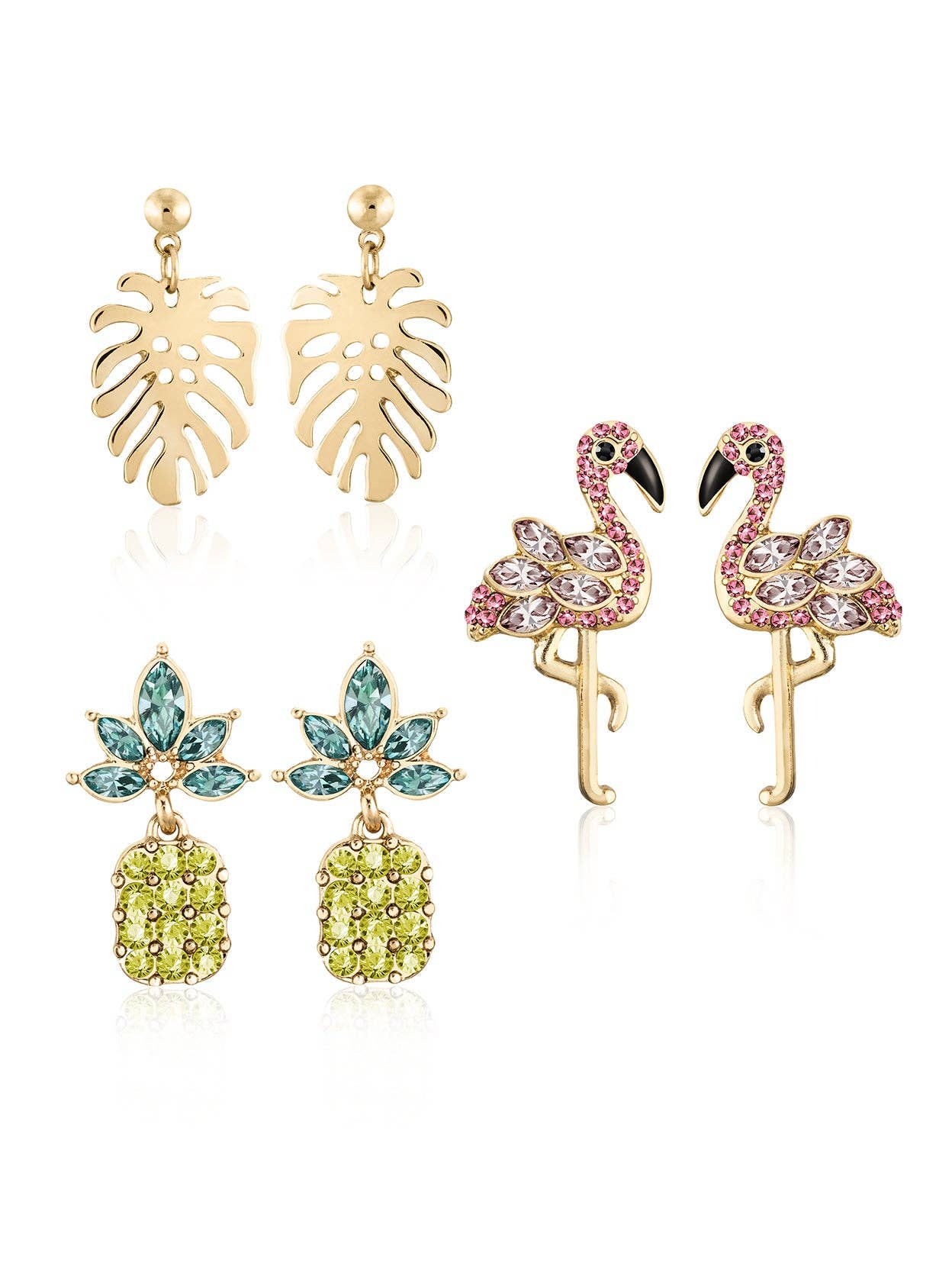 Tropical Earrings Trio Set