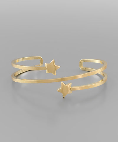 Two Star Cuff Bracelet