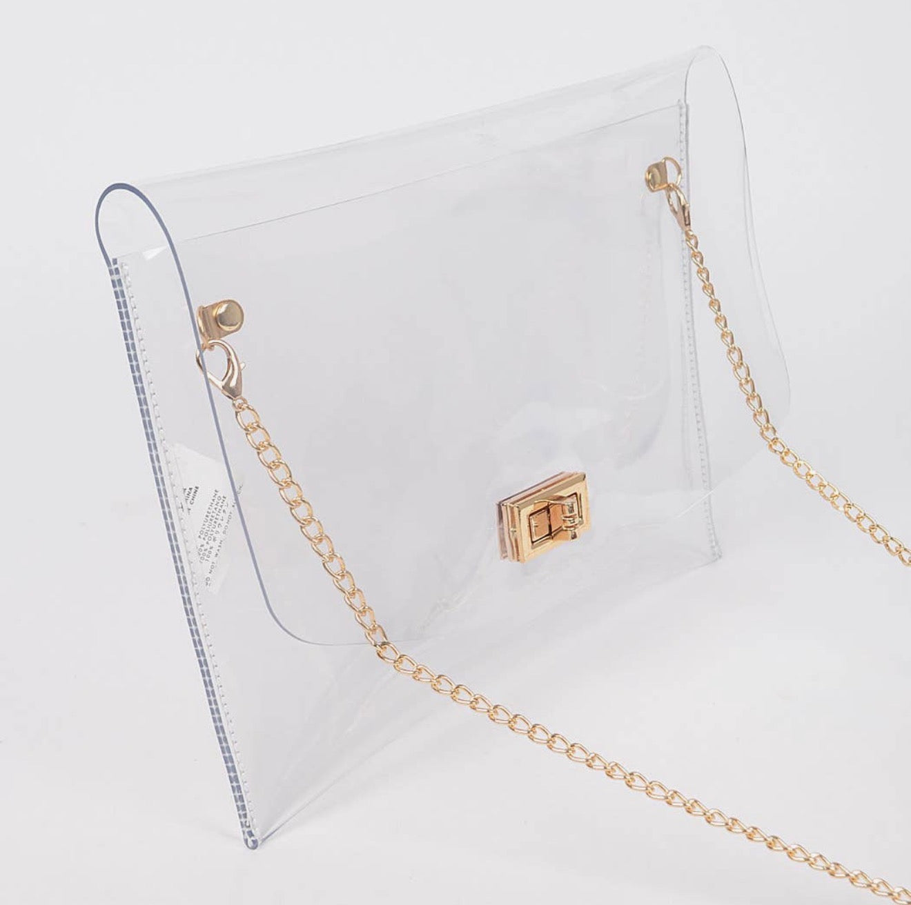 Elliott Clear Envelope Clutch