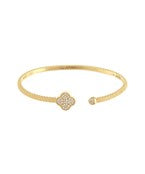 Pavè Clover Cuff