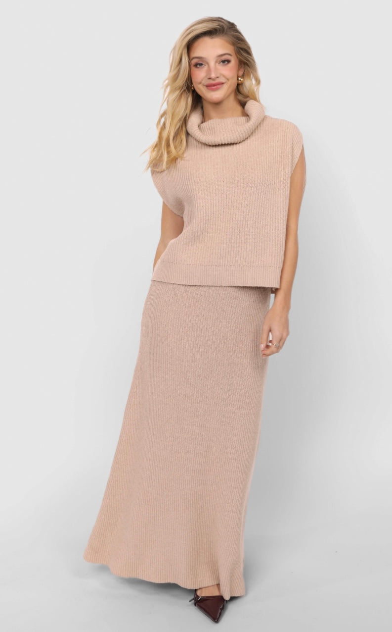 Crosby Ribbed Turtleneck Vest