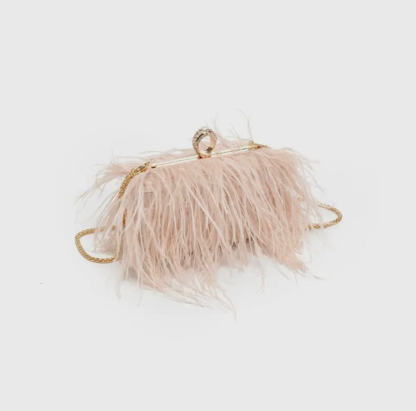 Harlow Feather Evening Bag