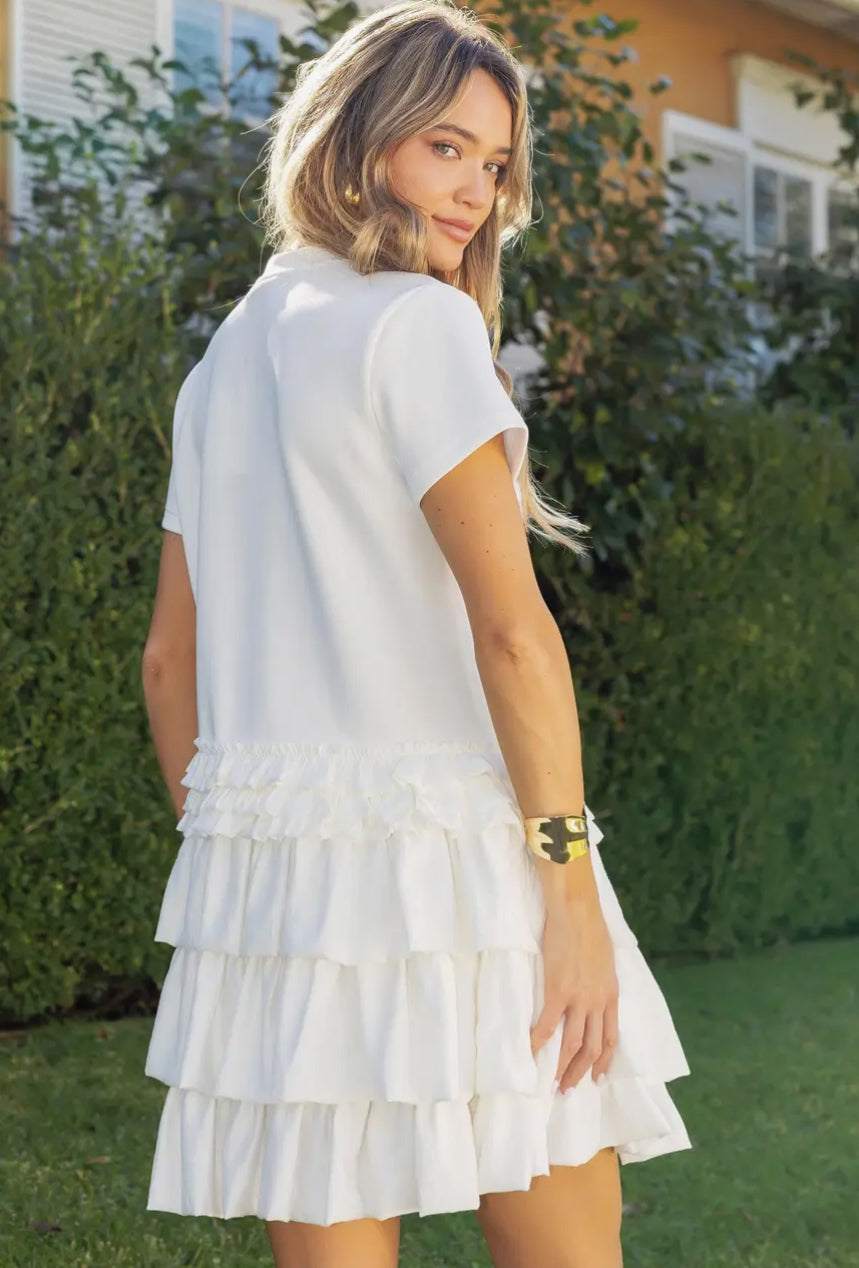 Ella Ruffle Mini Dress