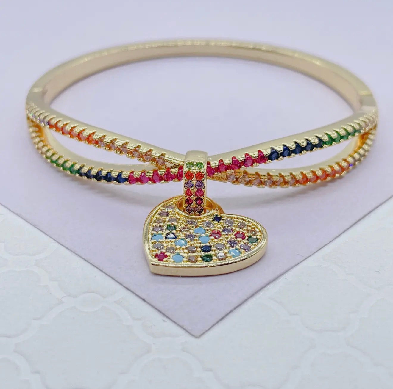 Tilda Heart Charm Bracelet