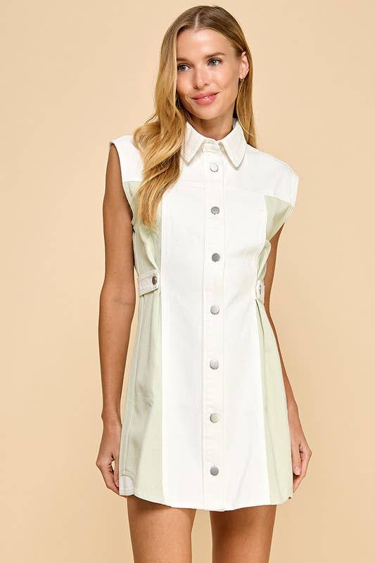 Summer Elegance Button Up Dress