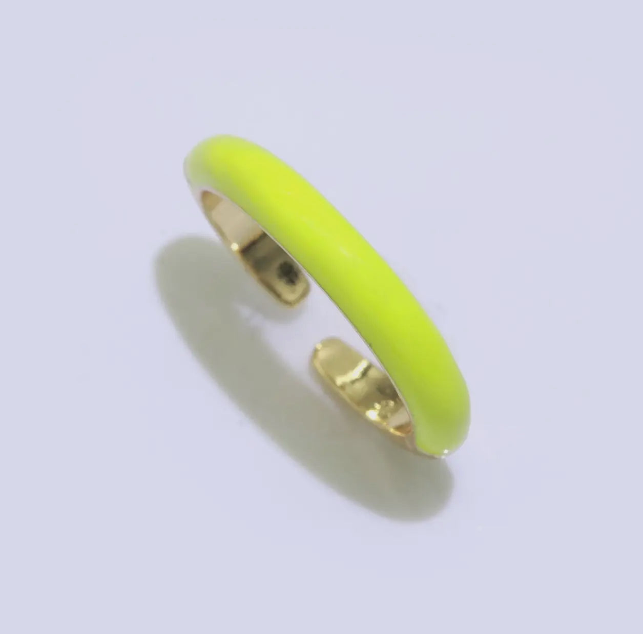 Neon Yellow Open Ring