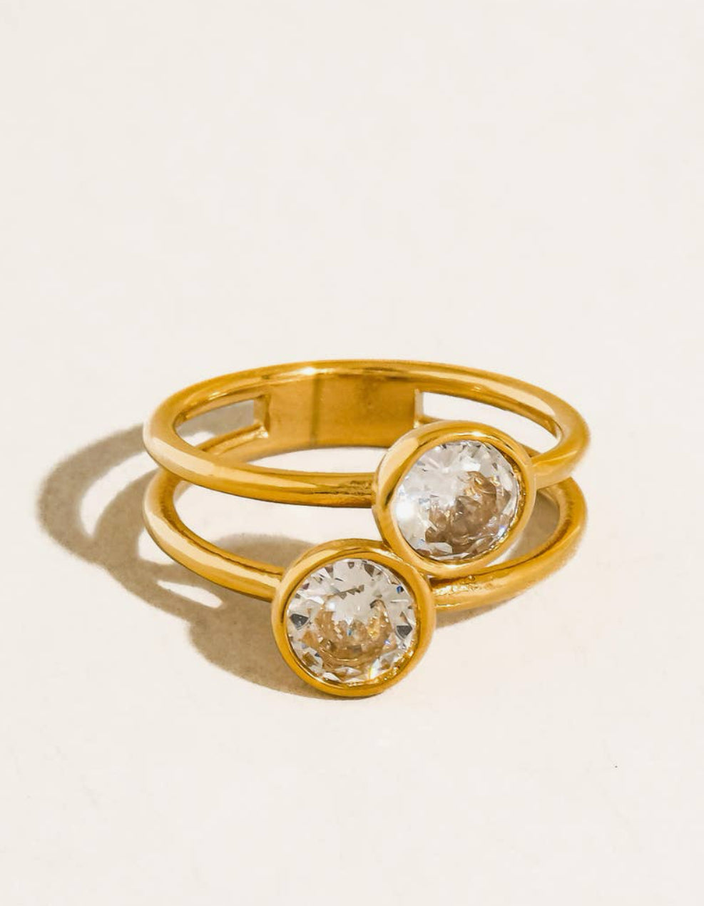 Hollis Double Stone Ring
