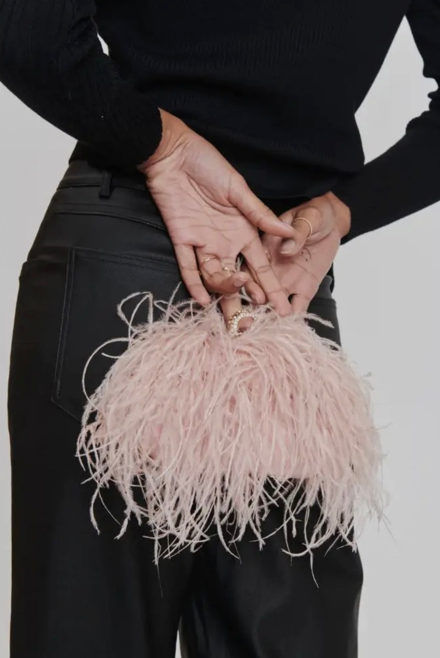 Harlow Feather Evening Bag