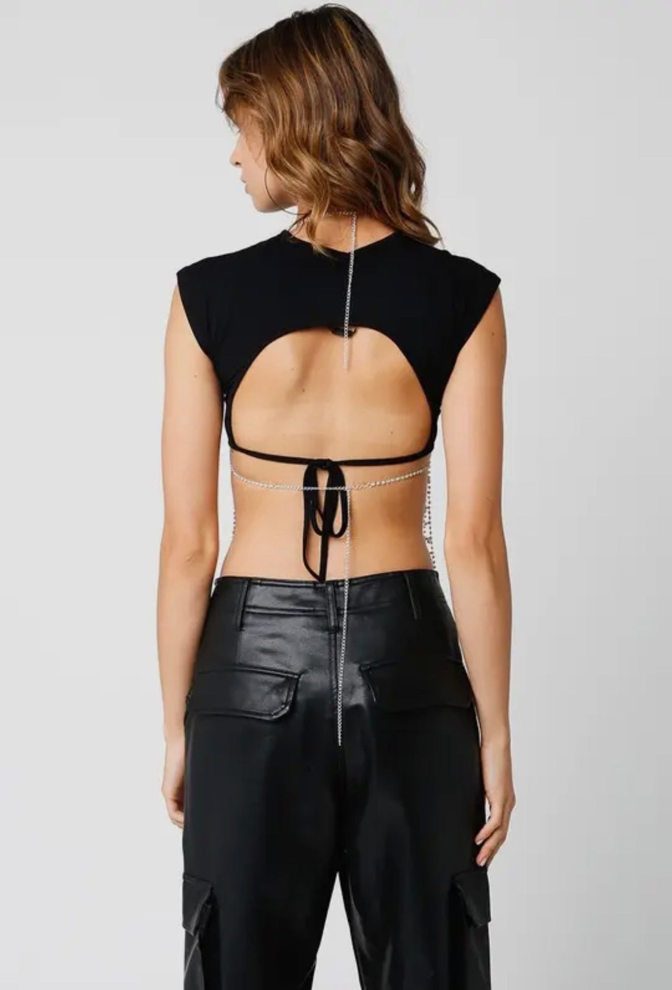 Rochelle Rhinestone Halter Top