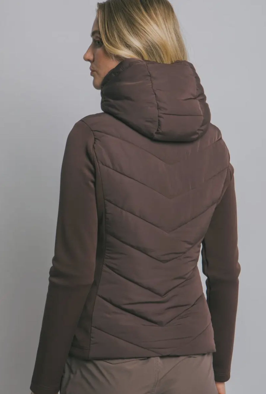 Hooded Scuba Puff Jacket