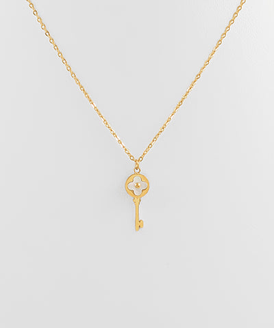 Clover & Key Necklace