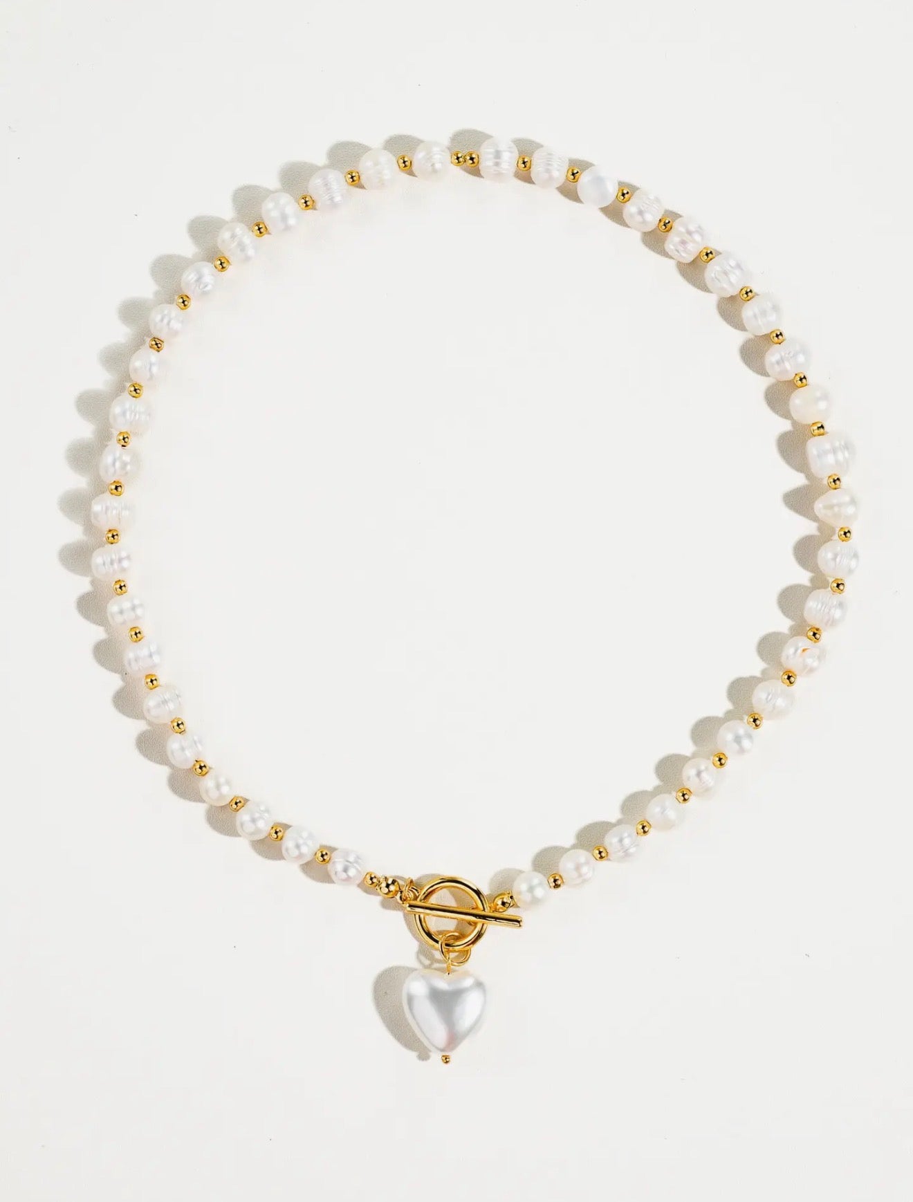 Wren Pearl Heart Necklace