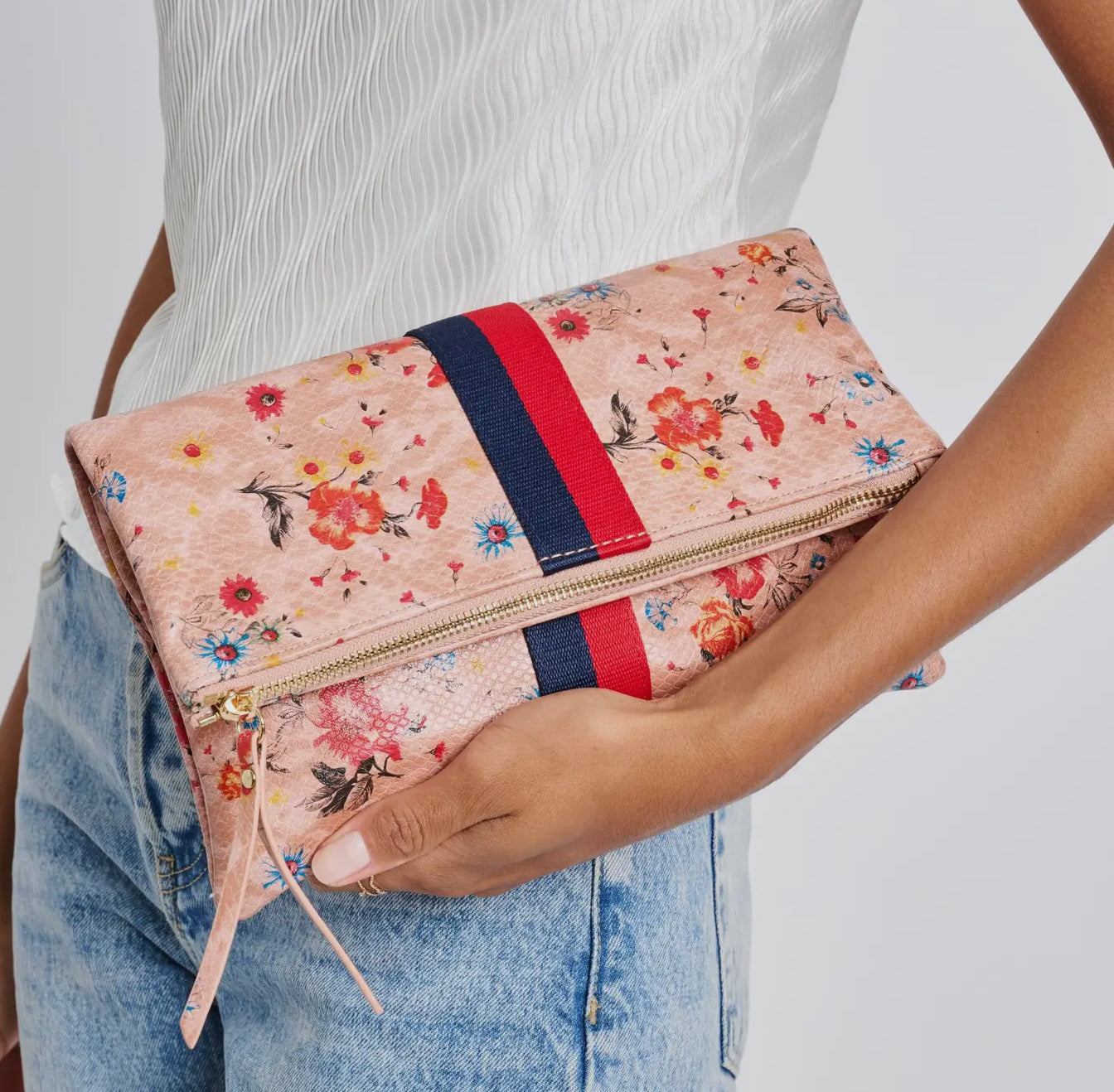 Jules Floral Print Clutch