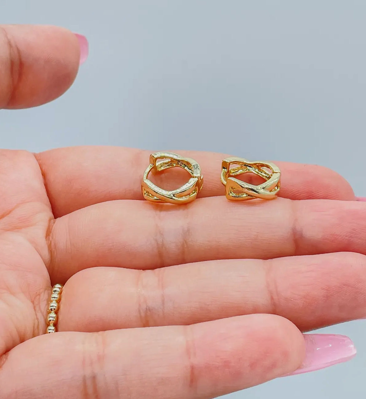 Infinity Huggie Hoops