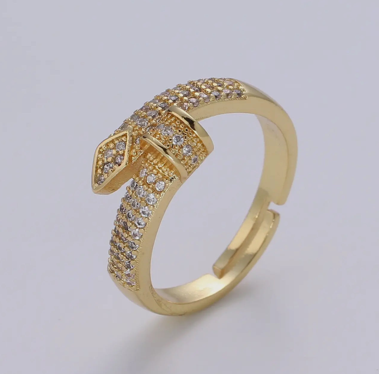 Diamond Spiral Ring
