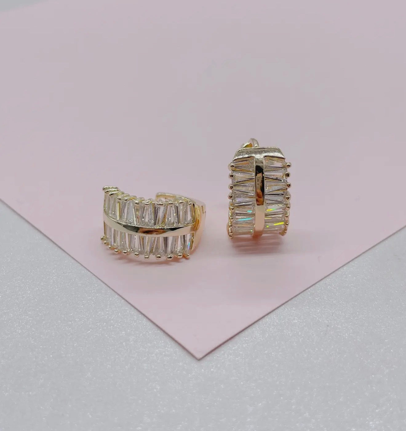 Betty Baguette Earrings