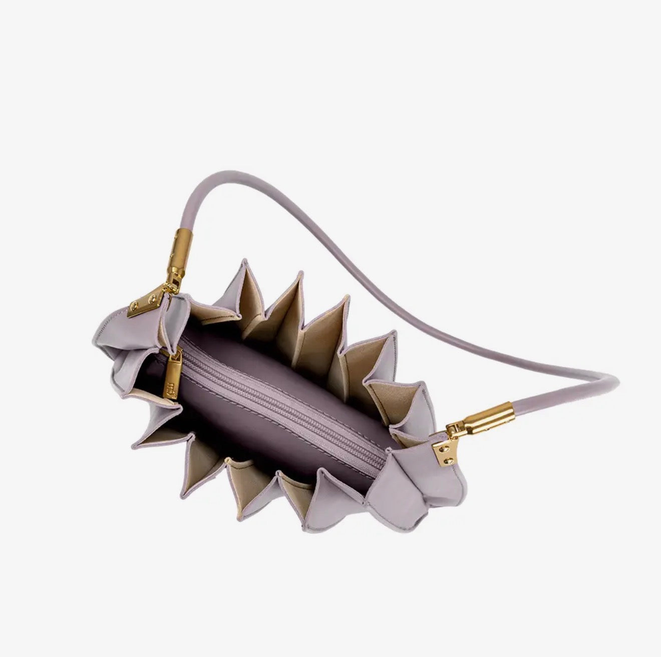 Carrie Pleated Vegan Shoulder Bag