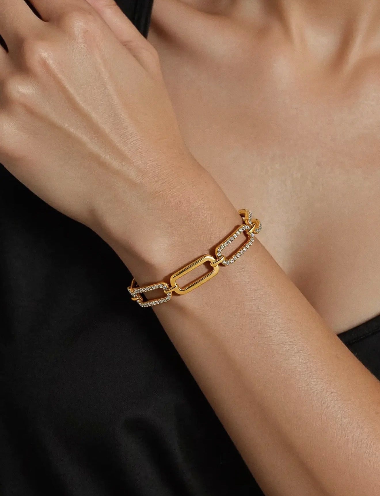 Évasion Rhinestone Chain Bracelet