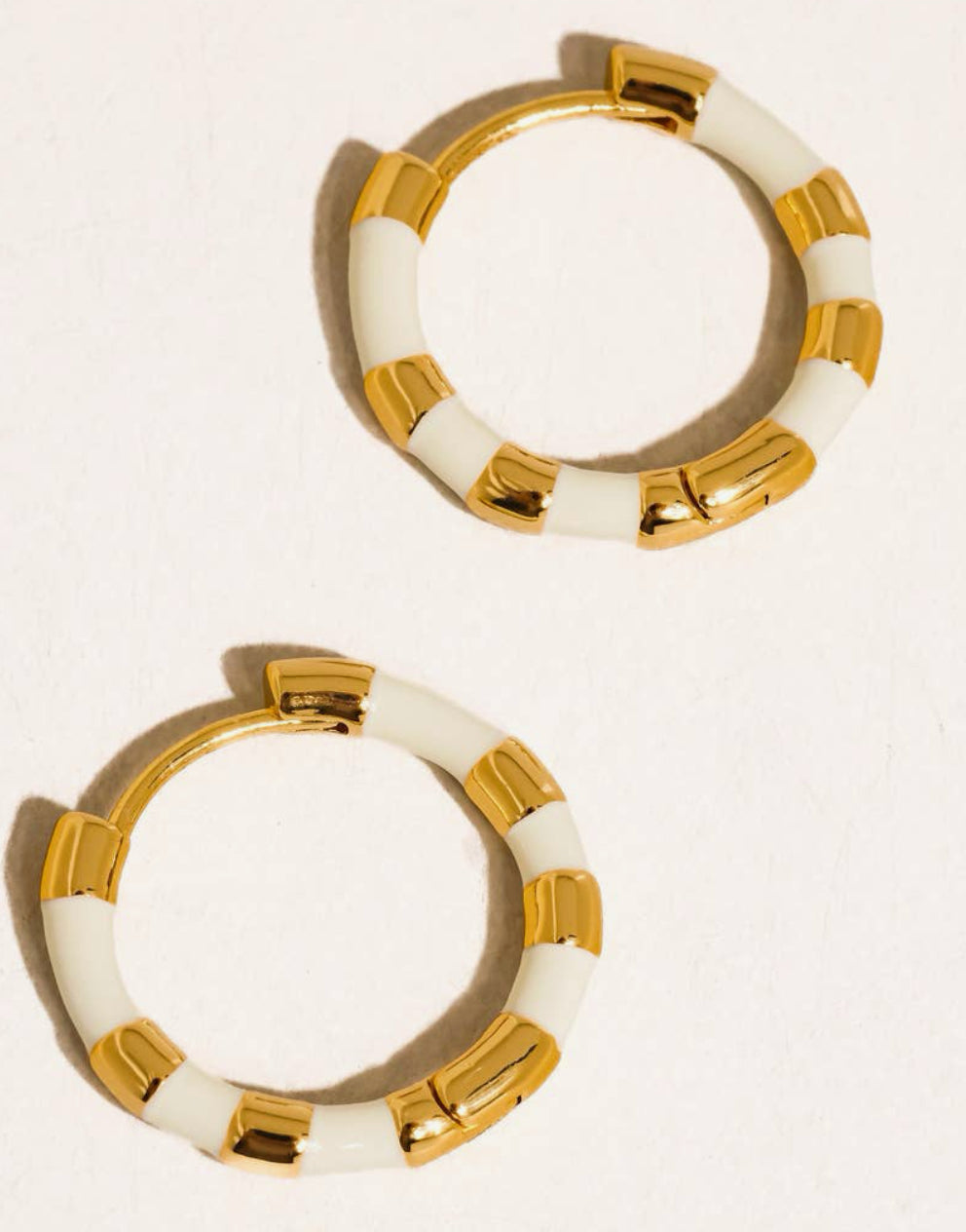 Avielle Enamel Hoop Earring