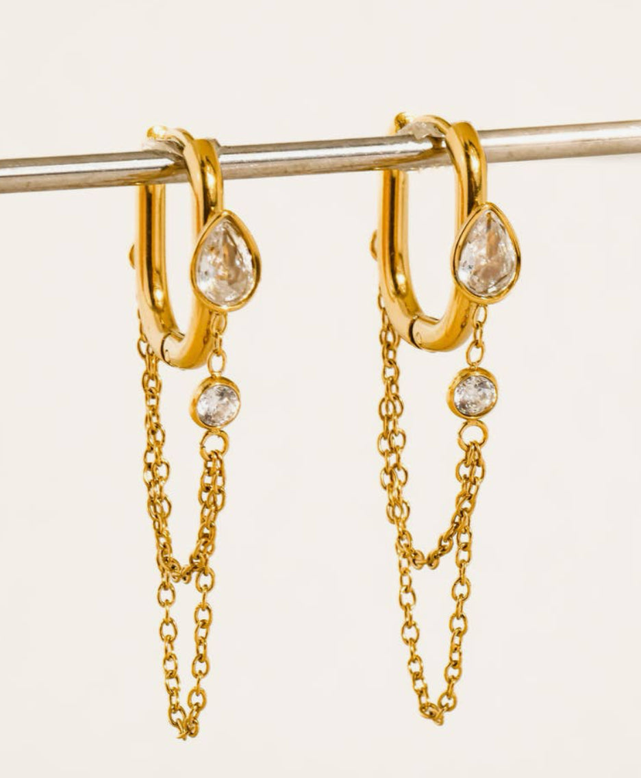 Lucienne Chain Drop Earrings