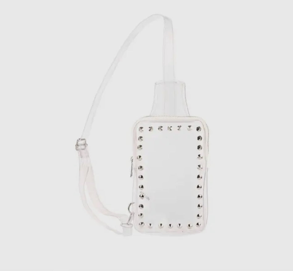 Sling Cross Body Bag - Silver