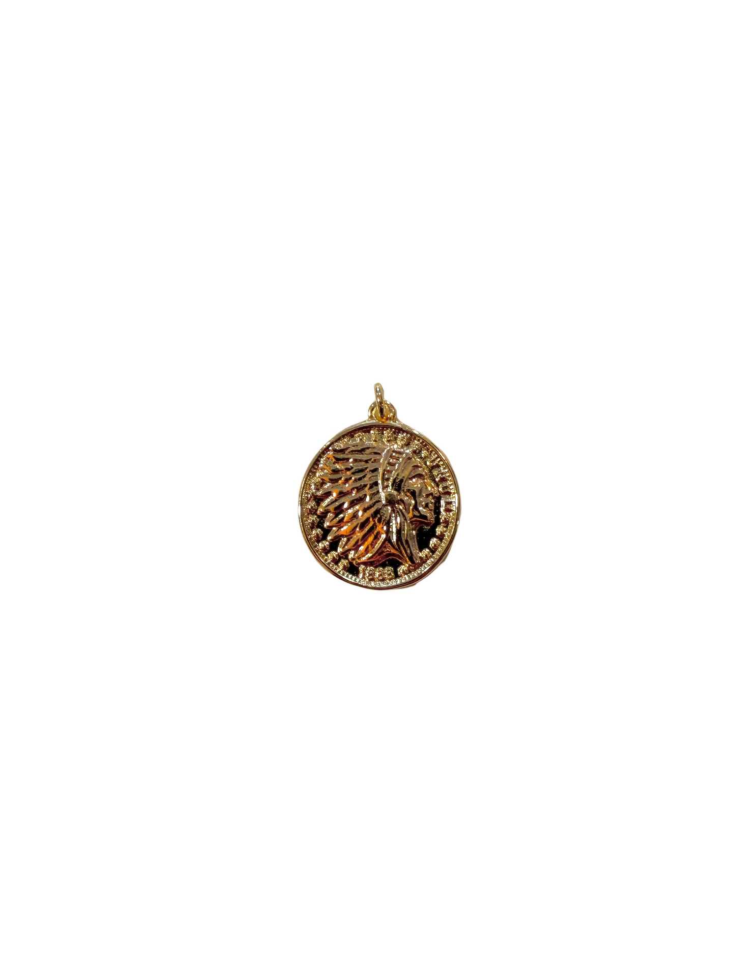 Native Medallion Coin Charm