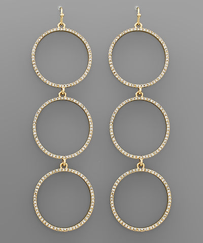 3 Tier Hoop Earrings