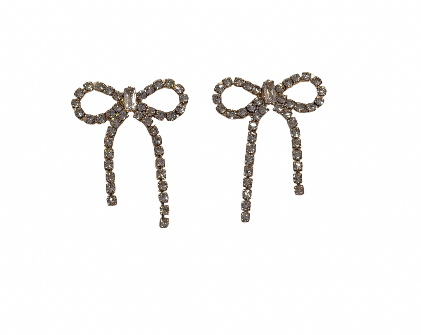 Crystal Bow Earrings
