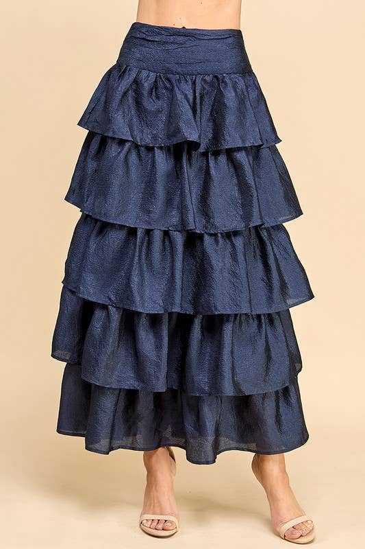 Ruffle Maxi Skirt