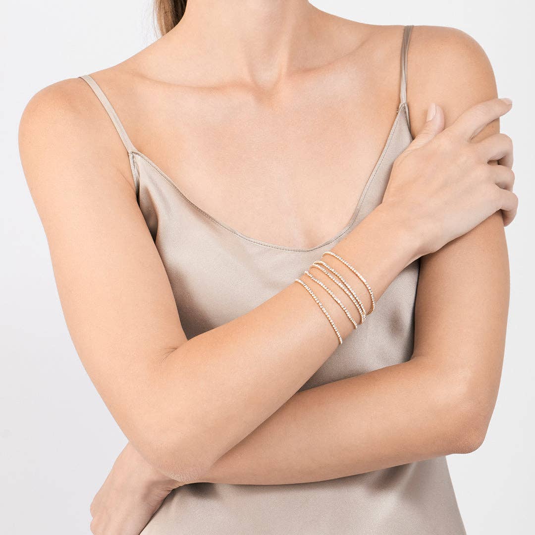 Multi Stretch Crystal Bracelet