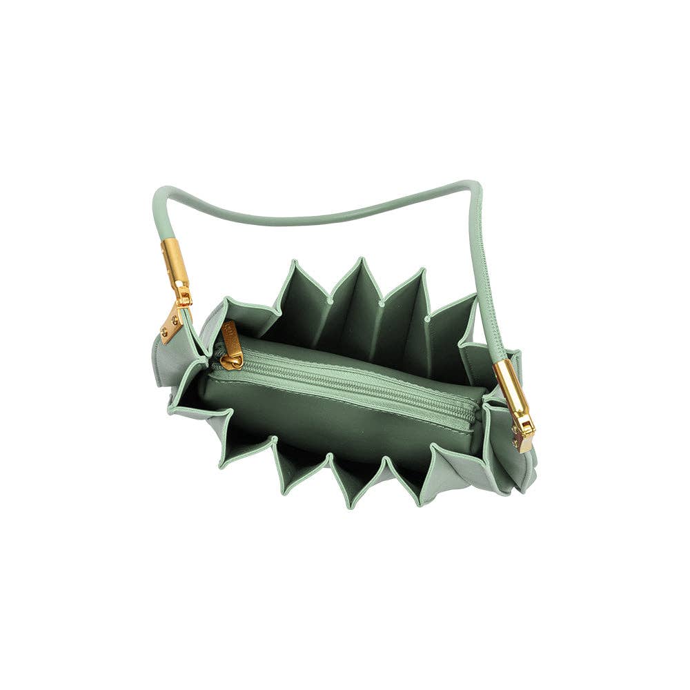 Carrie Pleated Vegan Shoulder Bag
