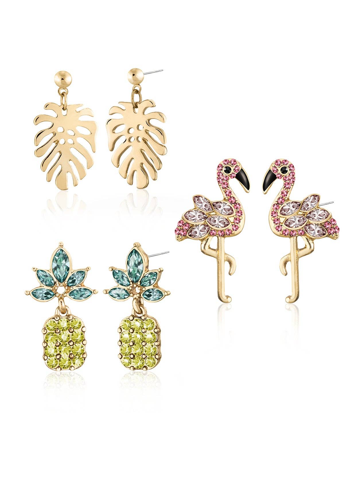 Tropical Earrings Trio Set