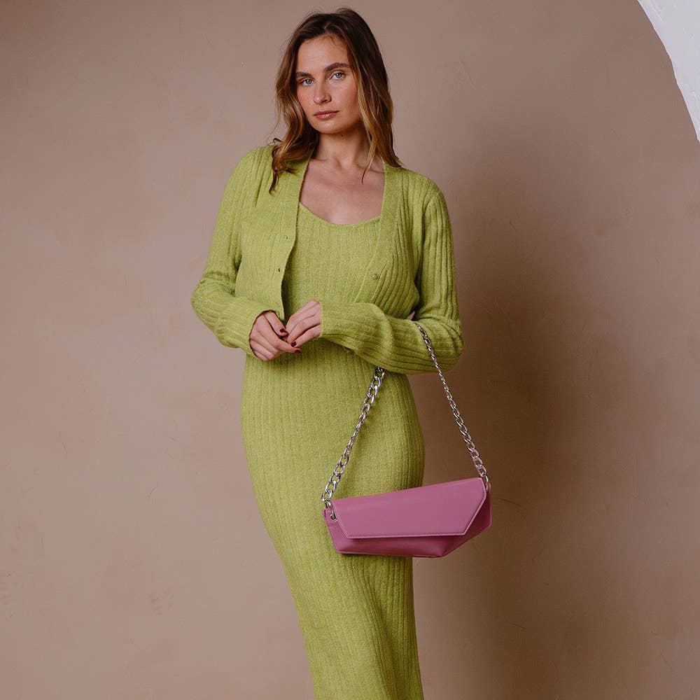 Gabrielle Orchid Recycled Vegan Shoulder Bag