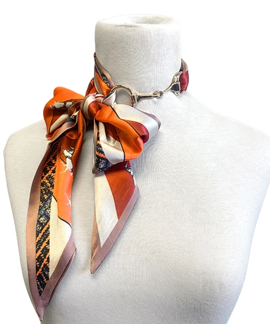 Laurie Scarf & Buckle Necklace