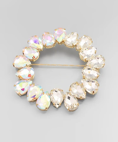 Cynthia Crystal Brooch