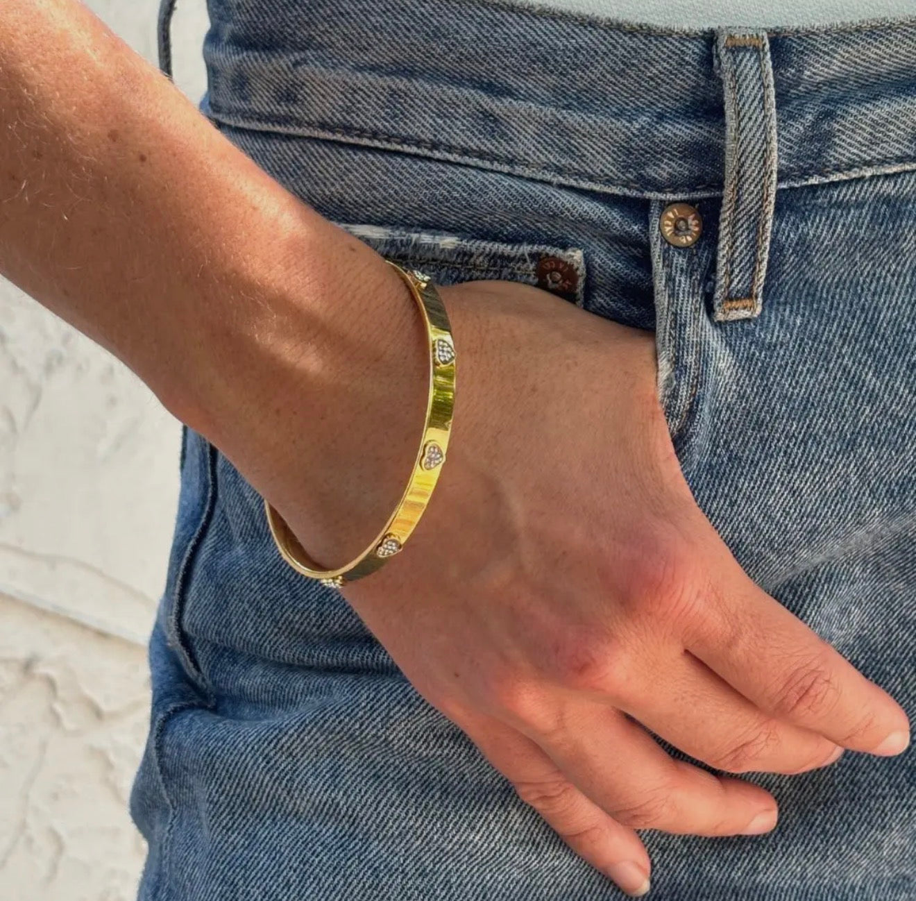Hailey Heart Bangle